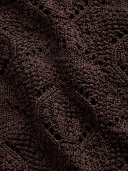 Image number 4 showing, 100% Cotton Crochet Sweater