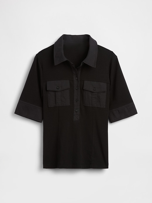 L'image numéro 5 présente T-shirt utilitaire moderne à manches au coude