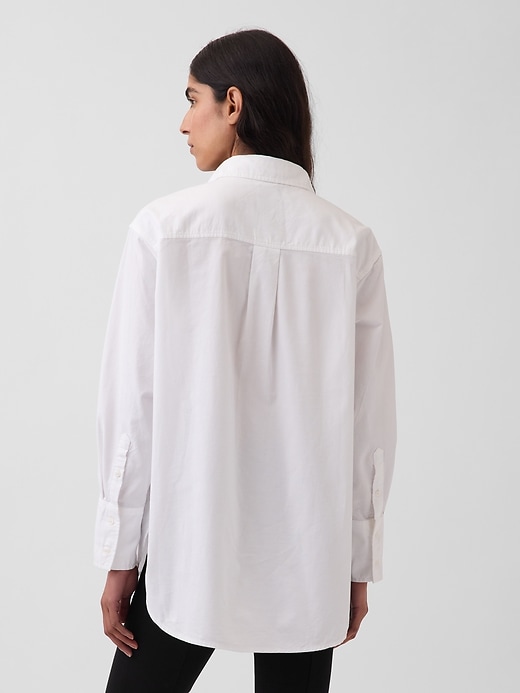 L'image numéro 2 présente Chemise ample oxford en coton biologique