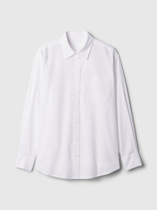 L'image numéro 4 présente Chemise ample oxford en coton biologique