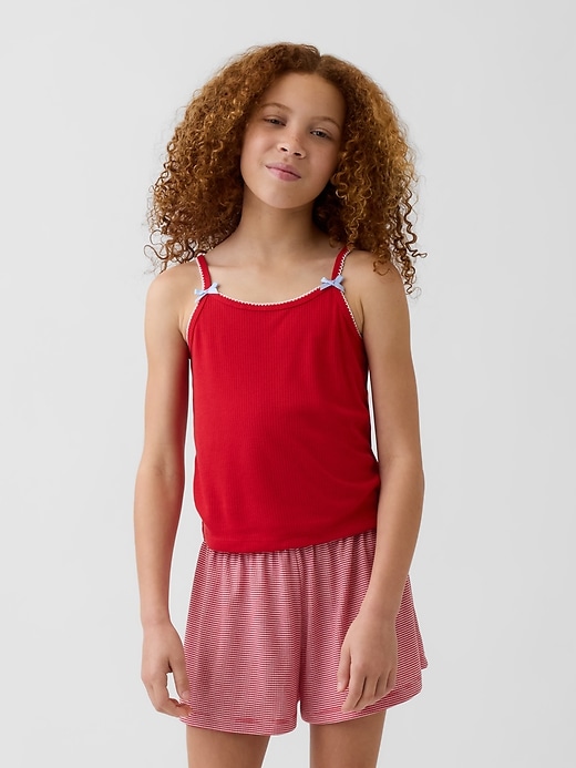 Image number 1 showing, Kids Recycled Rib PJ Tank Top