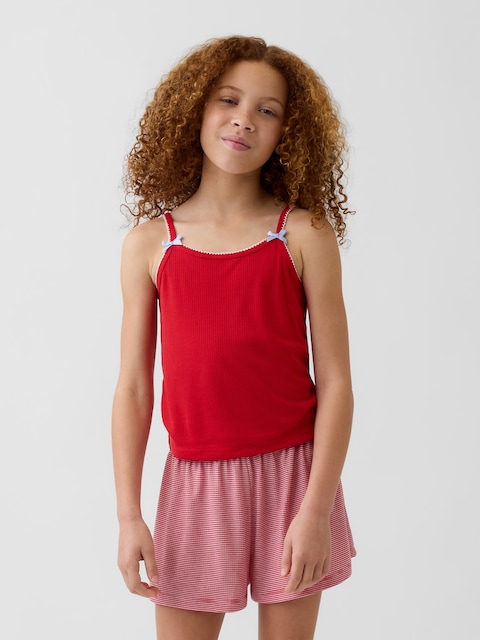 Kids Recycled Rib PJ Tank Top