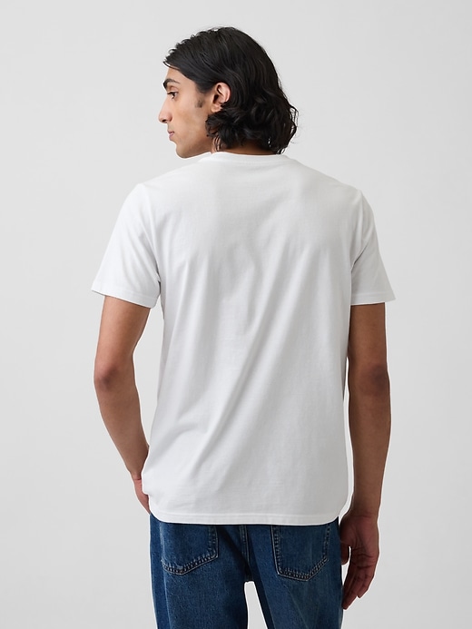 L'image numéro 3 présente T-shirt à poche en coton biologique pour Adulte