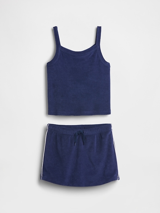 L'image numéro 2 présente Ensemble jupe-short en tissu éponge pour Enfant