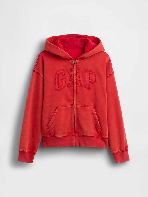 Image number 1 showing, Kids VintageSoft Relaxed Logo Zip Hoodie