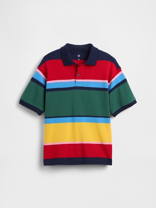 Image number 1 showing, Kids Relaxed Pique Polo Shirt