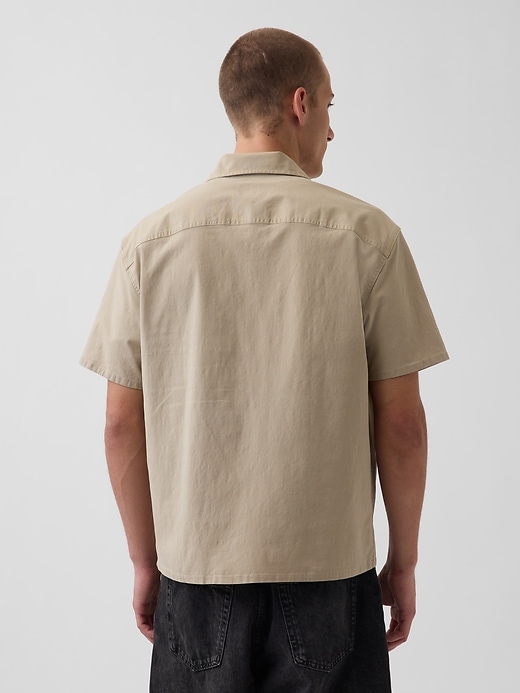 Image number 3 showing, Relaxed Straight-Hem Utility Shirt