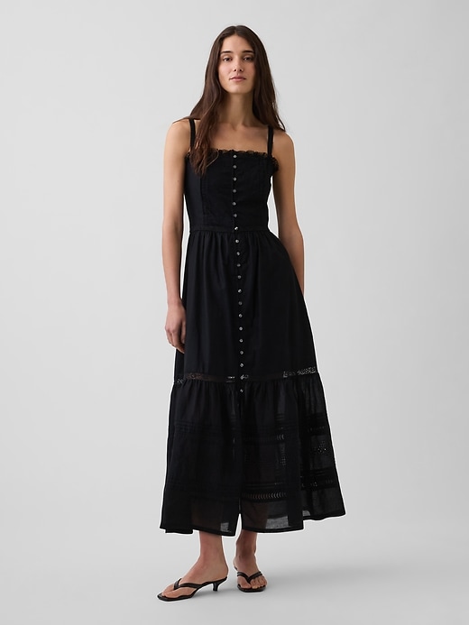 Image number 1 showing, Eyelet Tiered Maxi Dress