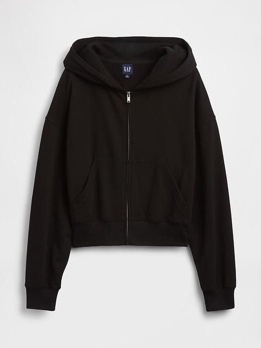 Image number 5 showing, VintageSoft Terry Oversized Wedge Zip Hoodie