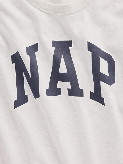 L'image numéro 4 présente T-shirt surdimensionné à logo Nap