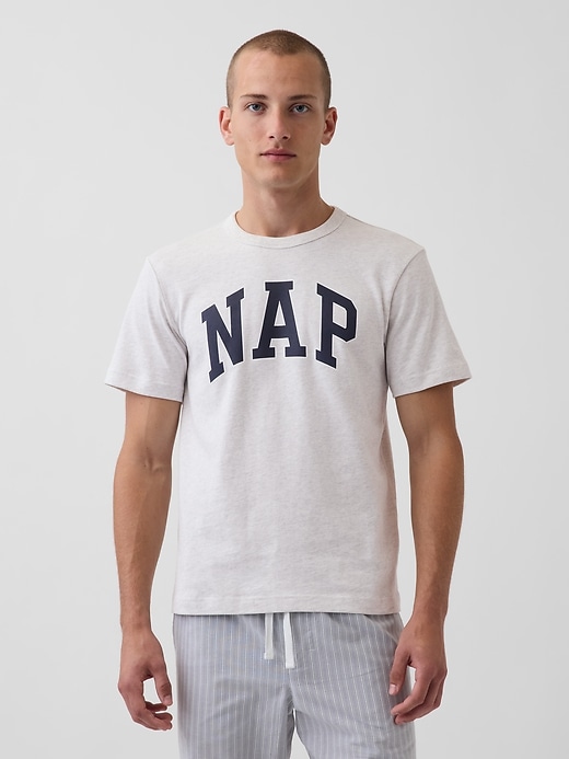 L'image numéro 5 présente T-shirt surdimensionné à logo Nap
