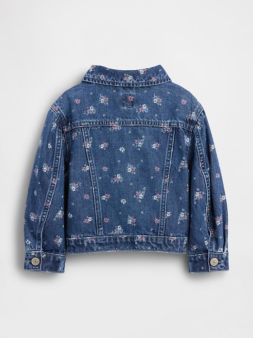 L'image numéro 2 présente Veste fleurie en denim pour Bébé et Tout-petit