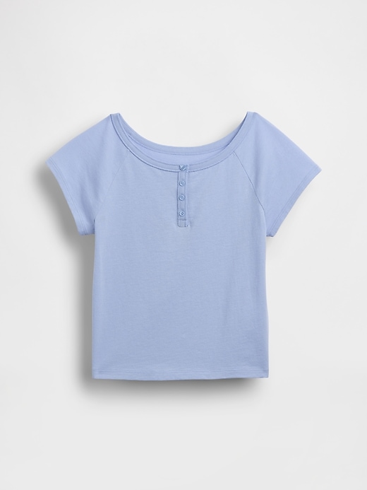 L'image numéro 2 présente T-shirt henley à manches raglan pour Enfant