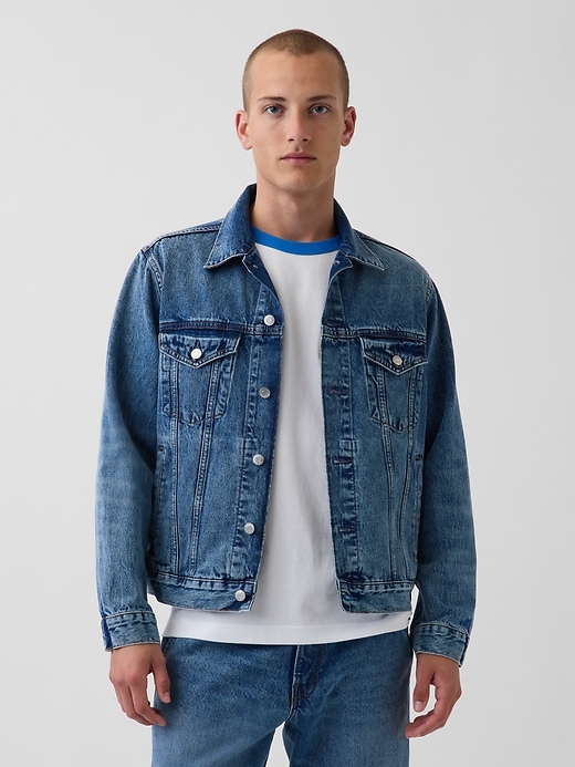 Image number 1 showing, Get Blue Relaxed Icon Denim Jacket