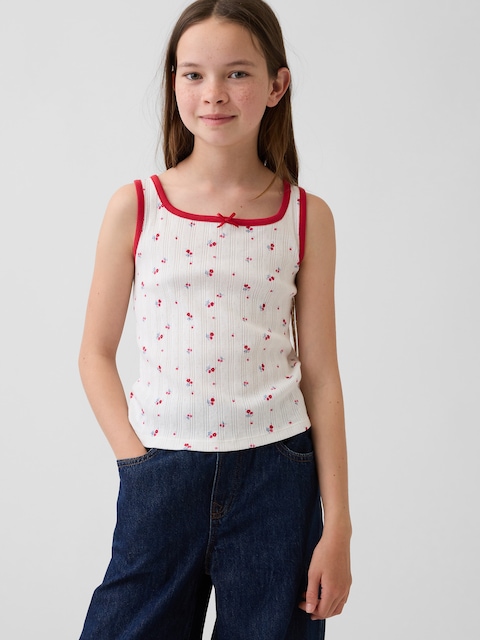 Kids Pointelle Tank Top