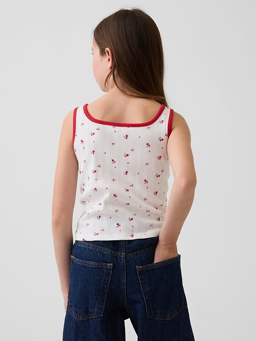 L'image numéro 3 présente Camisole en tricot pointelle pour Enfant