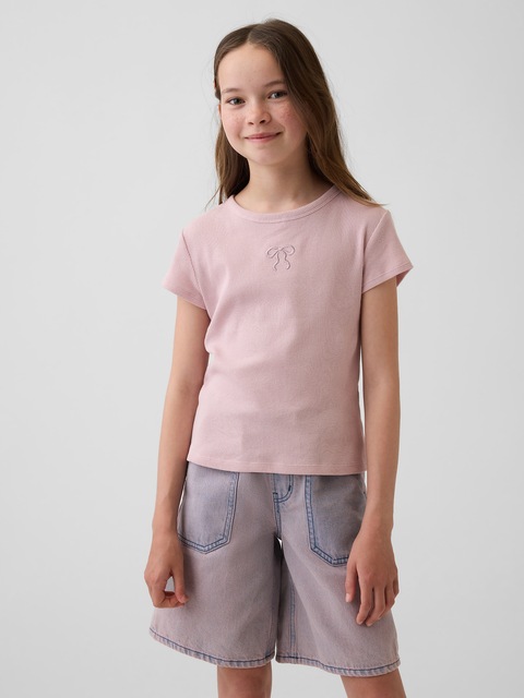 T-SHIRT CÔTELÉ POUR ENFANT