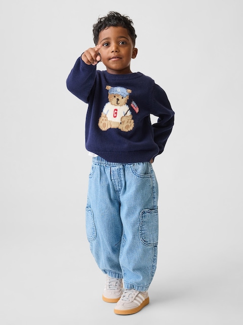 Baby & Toddler Brannan Bear Pocket Pull-On Barrel Jeans