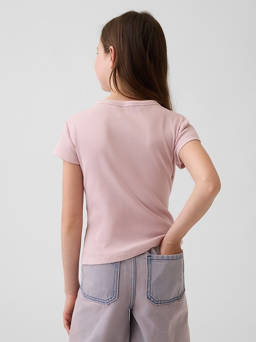 L'image numéro 3 présente T-shirt côtelé pour Enfant
