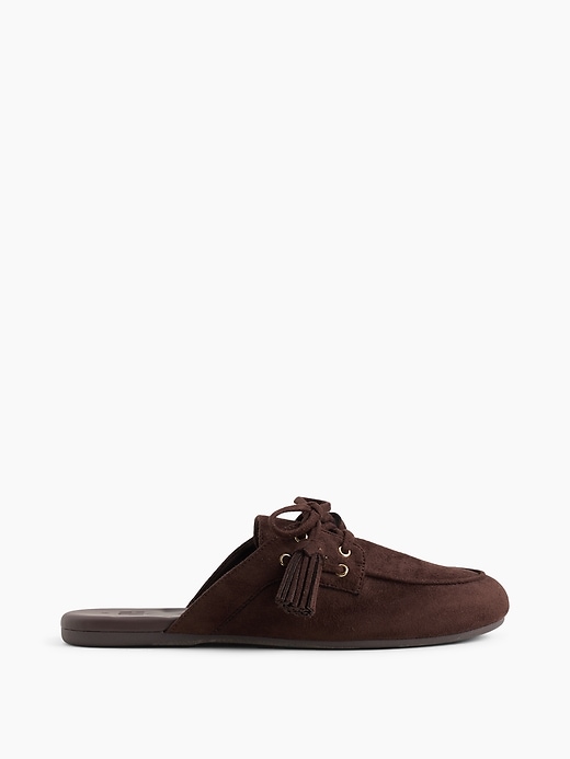 Image number 1 showing, Vegan Suede Tassel Moc Mules