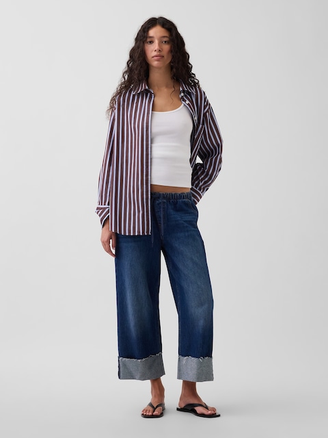 Low Rise '90s Loose Easy Crop Jeans