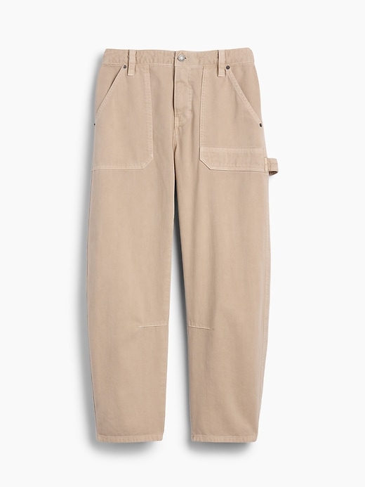 Image number 2 showing, Mid Rise Barrel Utility Ankle Pants