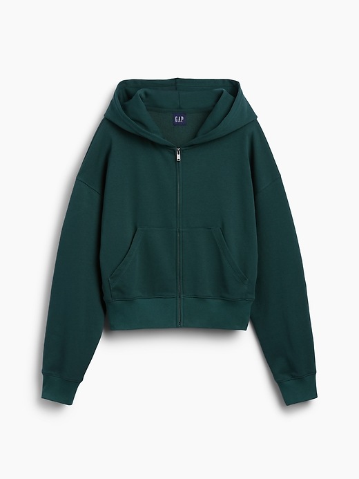 Image number 5 showing, VintageSoft Terry Oversized Wedge Zip Hoodie