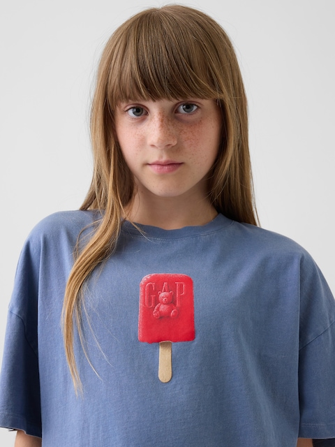 Kids Oversized Boxy Graphic T-Shirt