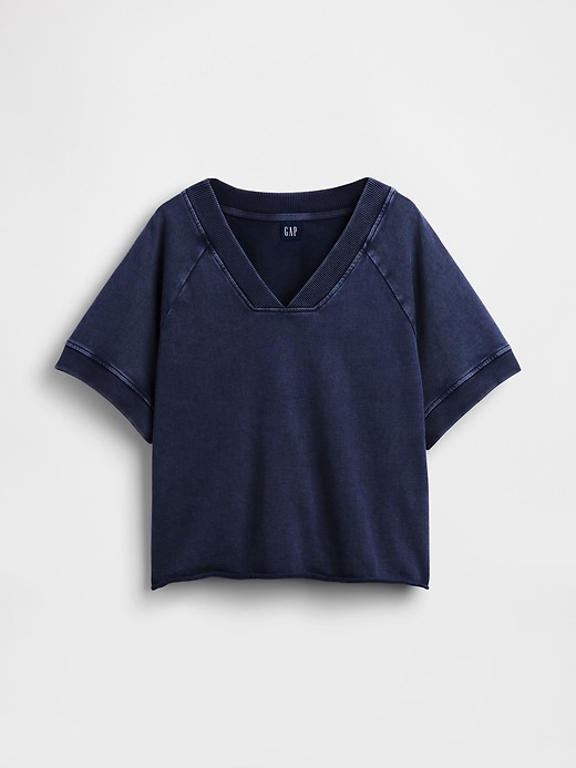Image number 6 showing, VintageSoft Terry Oversized V-Neck Sweatshirt