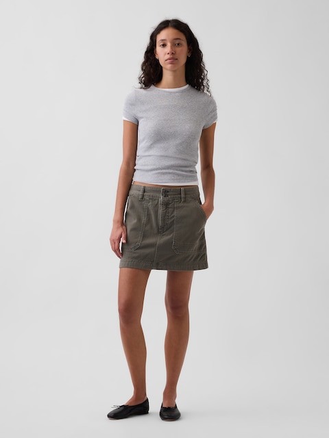 High Rise Mini Utility Skort