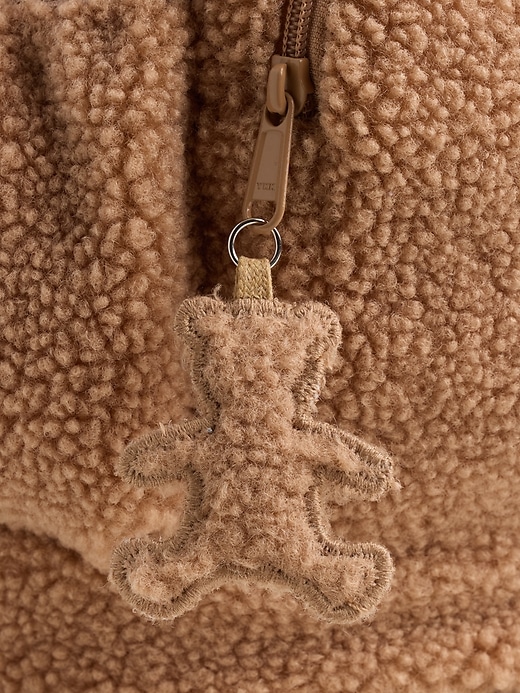 L'image numéro 4 présente Sac à dos motif d’ourson en Sherpa pour Enfant