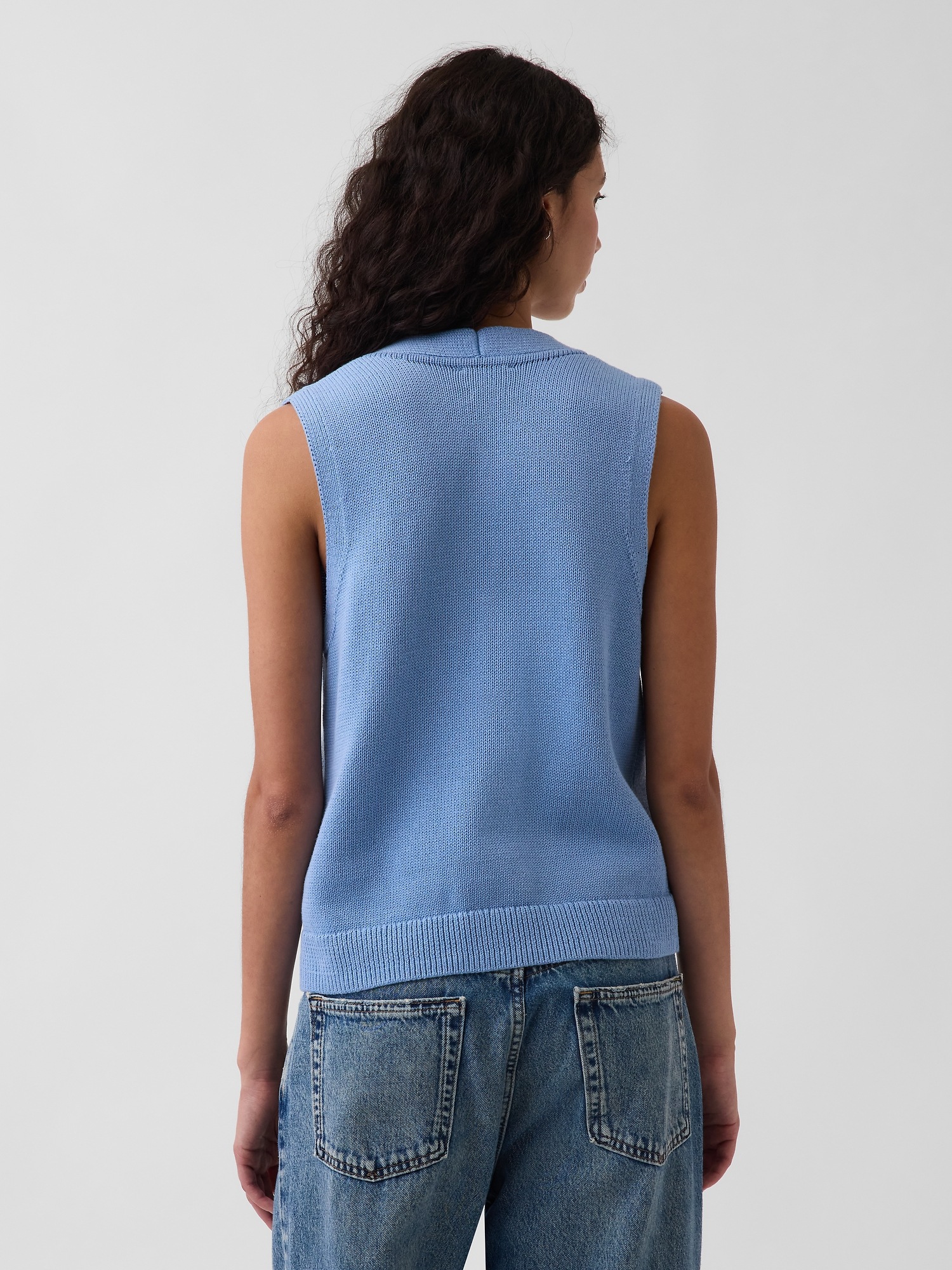 100% Cotton Pocket Sweater Vest