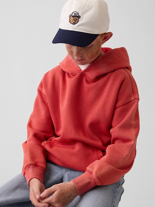 L'image numéro 2 présente Casquette de baseball en denim à ourson Brannan pour Enfant