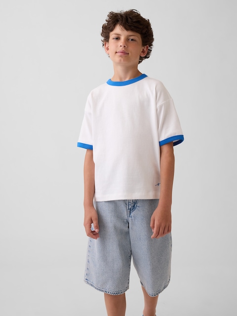 T-SHIRT DÉCONTRACTÉ À LOGO GET BLUE POUR ENFANT