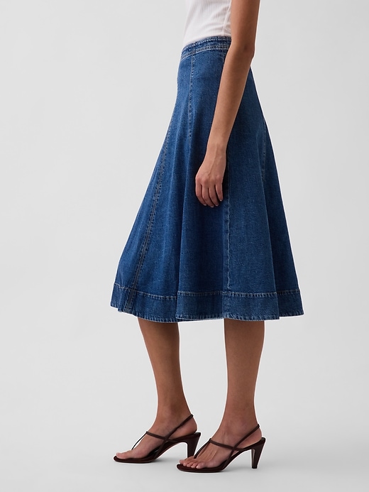 Image number 3 showing, Denim Midi Tulip Skirt