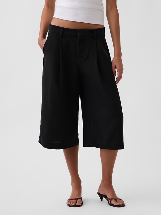 Image number 2 showing, Low Rise Trouser Culotte Pants