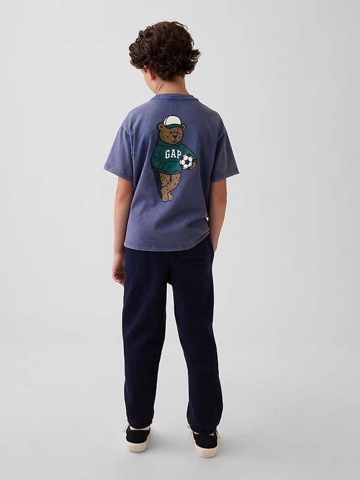 L'image numéro 3 présente Pantalon de jogging décontracté VintageDoux pour Enfant