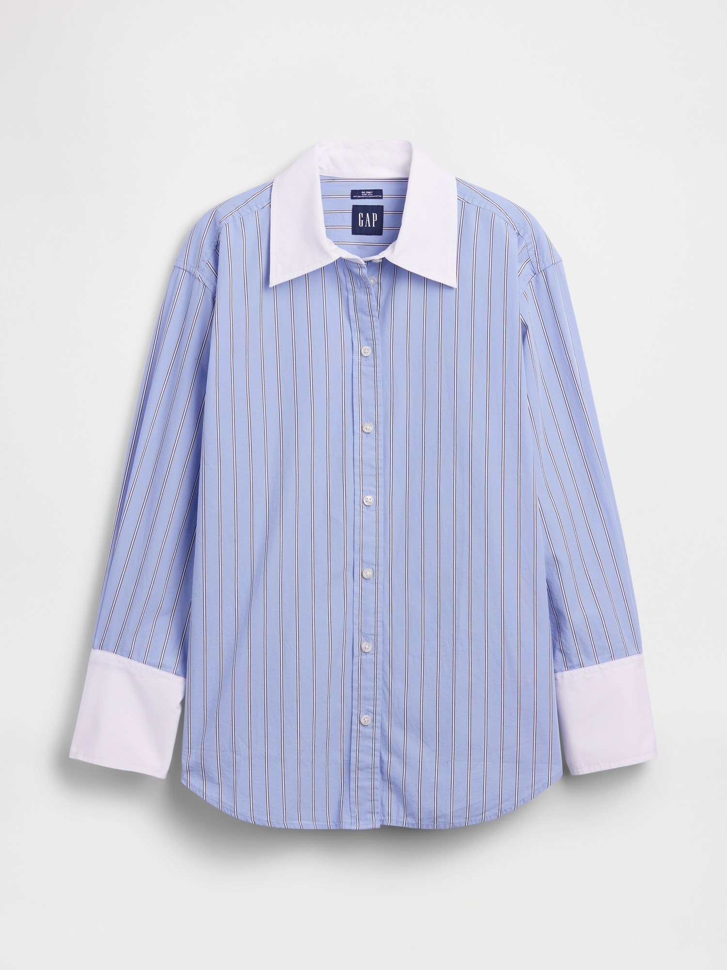 Organic Cotton Poplin Big Shirt