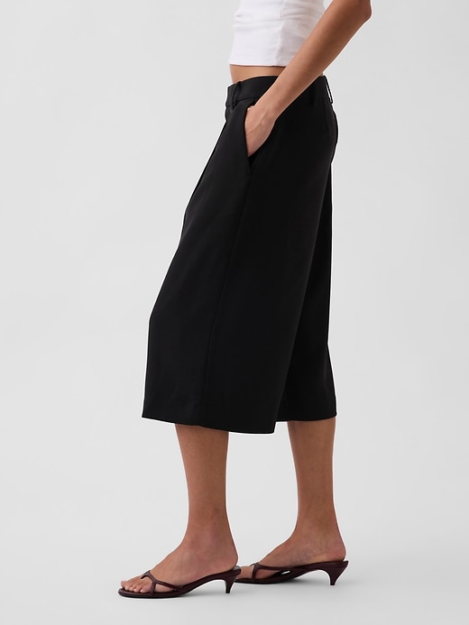 Image number 3 showing, Low Rise Trouser Culotte Pants