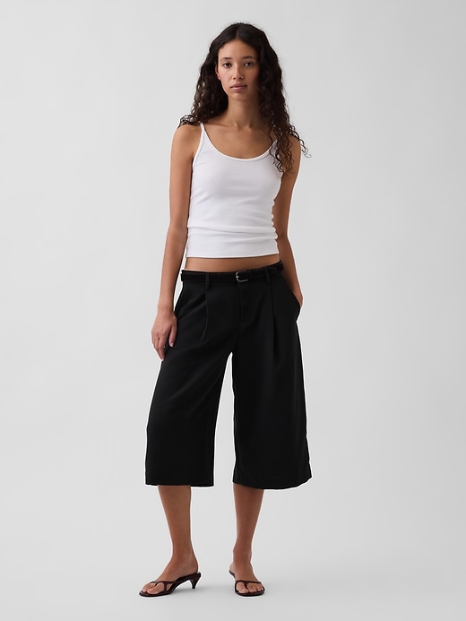 Image number 1 showing, Low Rise Trouser Culotte Pants
