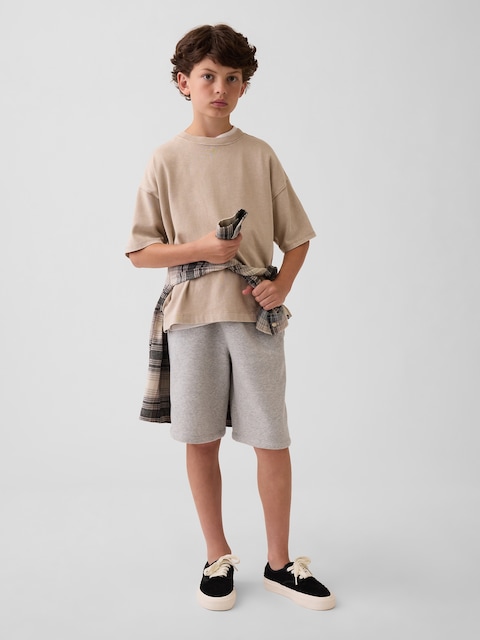 SHORT BALLON EN COTON OUATÉ VINTAGEDOUX POUR ENFANT