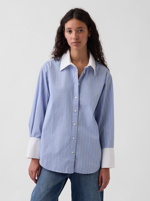 Organic Cotton Poplin Big Shirt