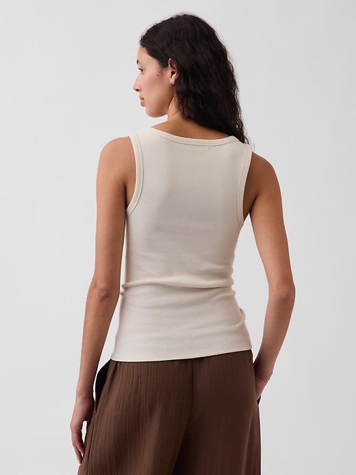 Image number 3 showing, Rib Scoop Tank Top