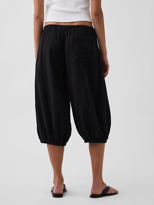 Image number 4 showing, Cotton Gauze Easy Culotte Pants