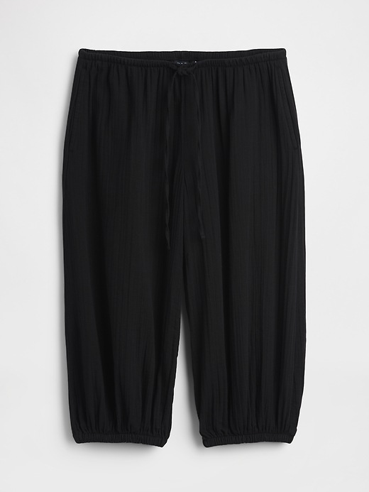 Image number 5 showing, Cotton Gauze Easy Culotte Pants
