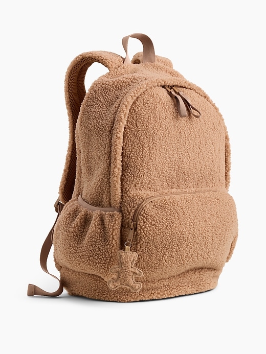 L'image numéro 2 présente Sac à dos motif d’ourson en Sherpa pour Enfant