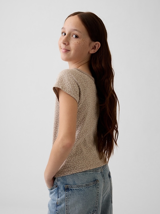 L'image numéro 3 présente T-shirt henley à manches raglan pour Enfant