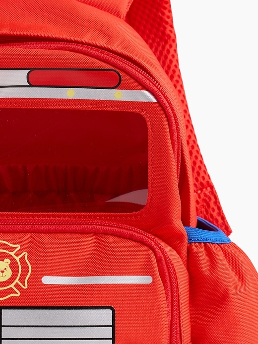 Image number 2 showing, Toddler Firetruck Backpack