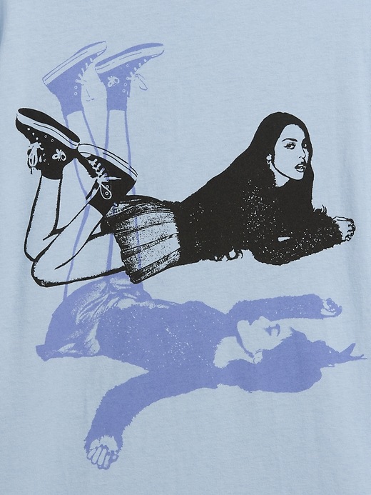 L'image numéro 4 présente T-shirt long surdimensionné Olivia Rodrigo pour Enfant