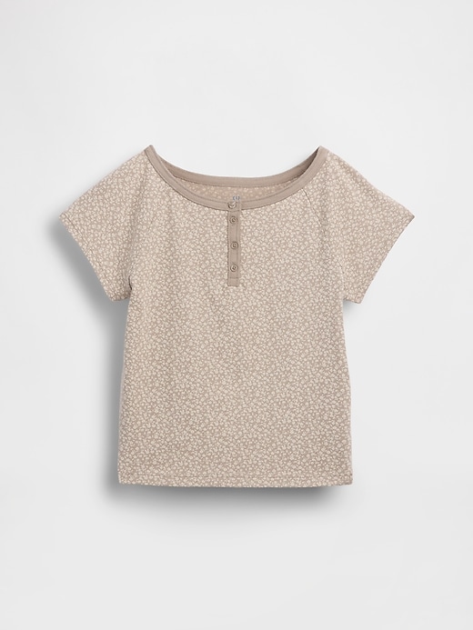 L'image numéro 2 présente T-shirt henley à manches raglan pour Enfant